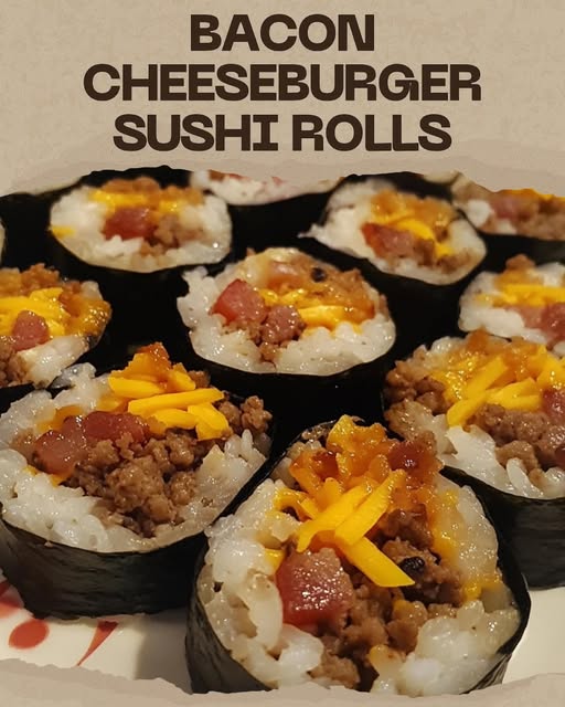 Fusion Fun: Bacon Cheeseburger Sushi Rolls for the Bold Foodie