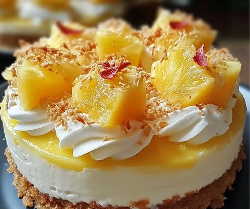 This Creamy Pineapple Cheesecake Is the Easiest No-Bake Dessert Ever